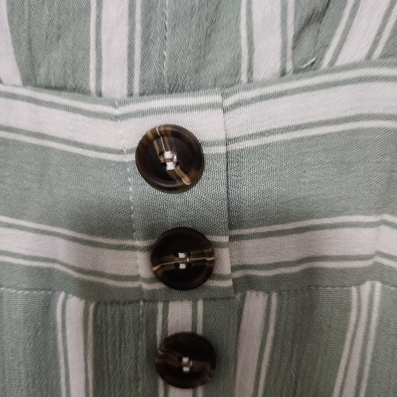Lulus fit and flare style button down striped dress size xs - Picture 2 of 16
